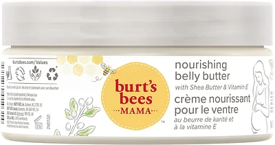 Burt's Bees Mama Bee Belly Butter, Fragrance Free Lotion,