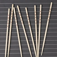 MS Bamboo Chopsticks, 12 pairs, 10.43 x 0.23 x 0.11inch, Chopsticks