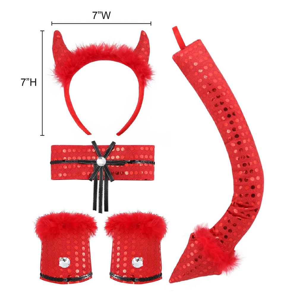 5PCS COSTUME DEVIL