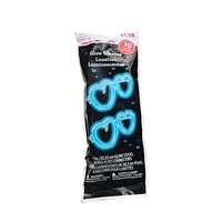 Way To Celebrate Heart Shaped Glasses and Light-up Glow Sticks for Kids Valentine's Day Party Favor