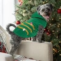 Vibrant Life Green Holiday Christmas Tree Pet Hoodie - Sweat à capuche pour chien et chat