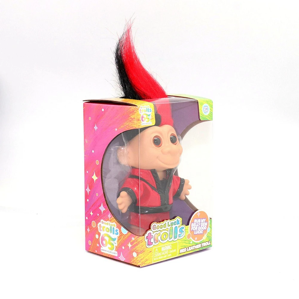 Trolls Dolls - Red Leather Troll