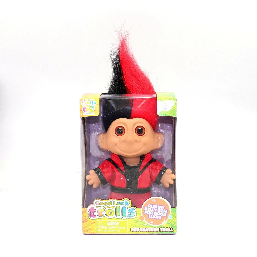 Trolls Dolls - Red Leather Troll