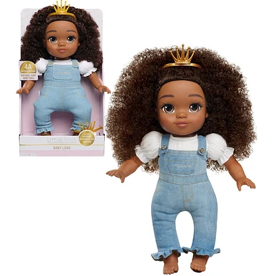 Littlelistas Lily 14-inch CROWNED Natural Hair Baby Doll & Accessories, Coily 4A Textured Hair, Medium Brown Complexion, Kids Toys for Ages 3 Up, An Extension of NATURALISTAS dolls, Designed and Developed by Purpose Toys, Littlelistas Lena CROWNED Natural Hair Baby Doll