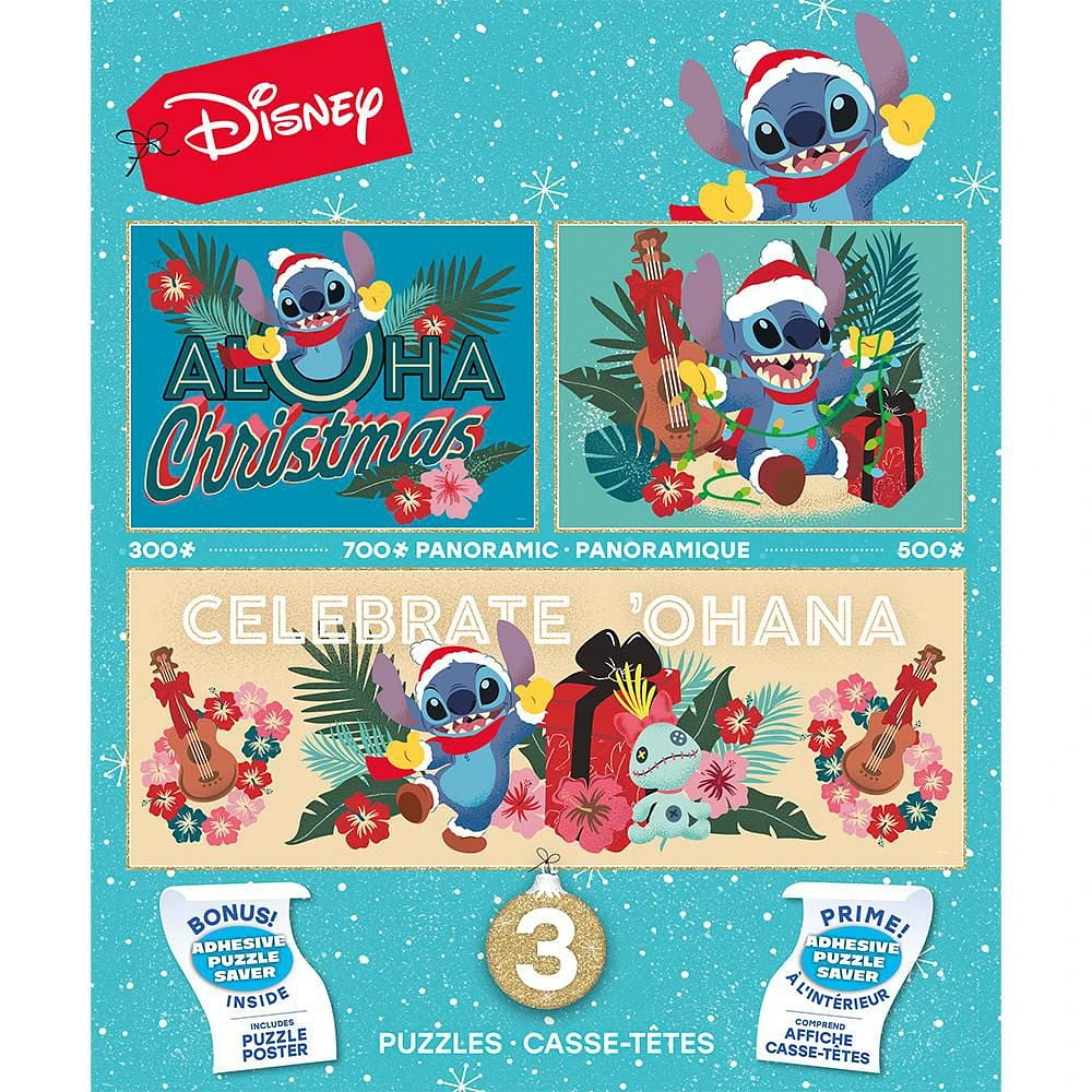 Ceaco Disney 3 In 1 Stitch Multipack Jigsaw Puzzle