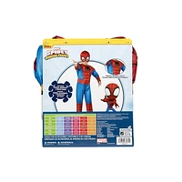 MARVEL Spidey Official Toddler Halloween Costume - Premium Quality Padded Jumpsuit and Fabric Mask