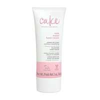 Cake Beauty Velveteen Hand Cream, Milk Made - Soothing, Lightweight Hand Cream - Oat Extract Concentrate, Marshmallow Root Extract & Shea Butter - Travel Sized Hand Cream -  60 mL, Lightweight Hand Cream