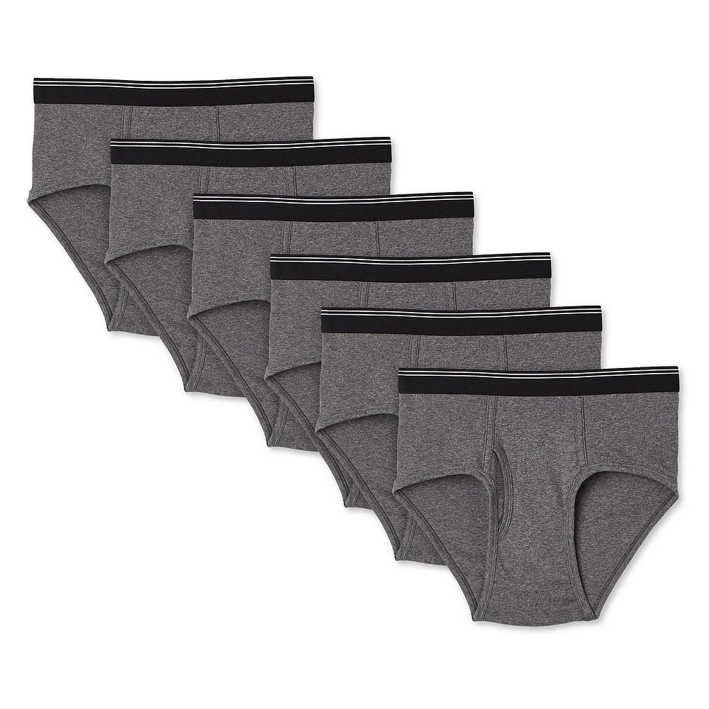 Lot de 6 slips George pour hommes Tailles P–TG