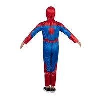 MARVEL Spider-Man Official Youth Halloween Costume - Premium Quality Padded Jumpsuit with Pull On Fabric Mask