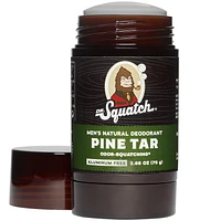 Dr. Squatch Natural Deodorant for Men Pine Tar, Rugged & Woodsy Scent