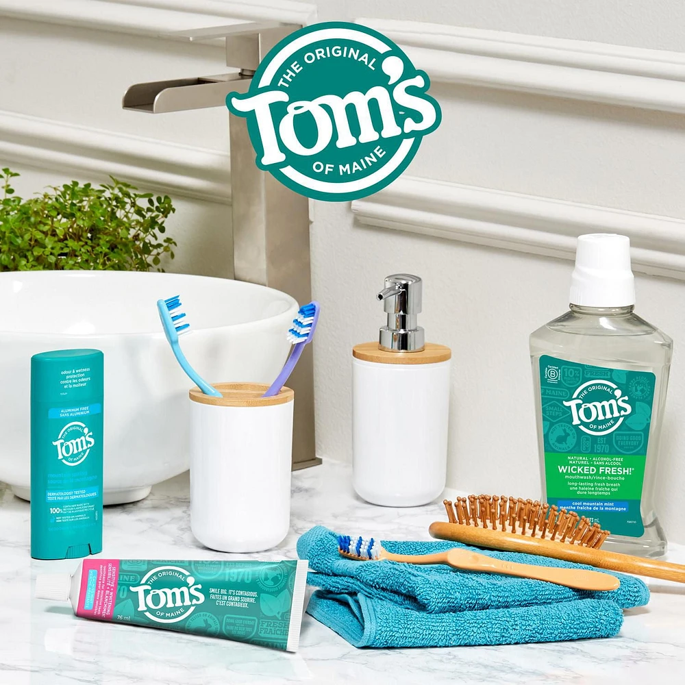 Tom’s of Maine PureActiv Sensitive + Whitening Fluoride Free Toothpaste, Calming Mint, Tom’s of Maine Toothpaste