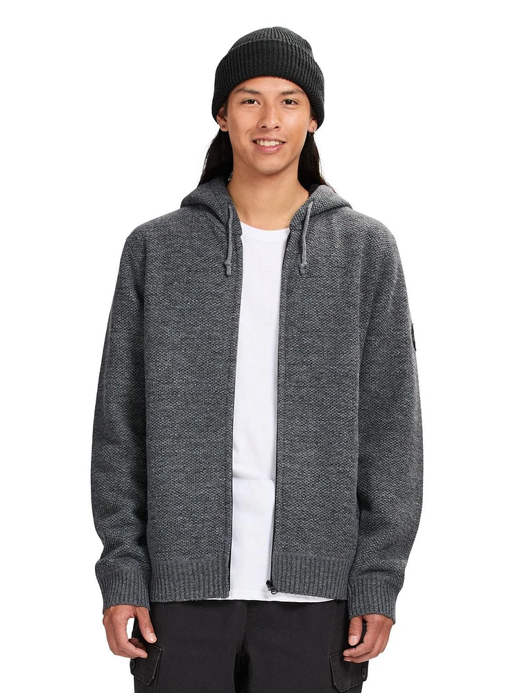 AIRWALK FULL ZIP WAFFLE SWEATER