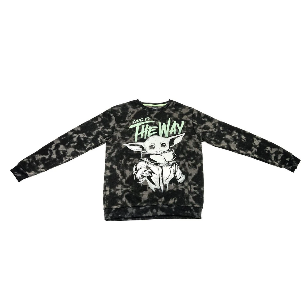 Men's Star Wars The Mandalorian Grogu Long Sleeve Sweatshirt