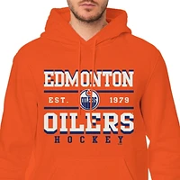 Sweat à capuche à manches longues pour hommes des Oilers d'Edmonton de la LNH *Exclusivité en ligne