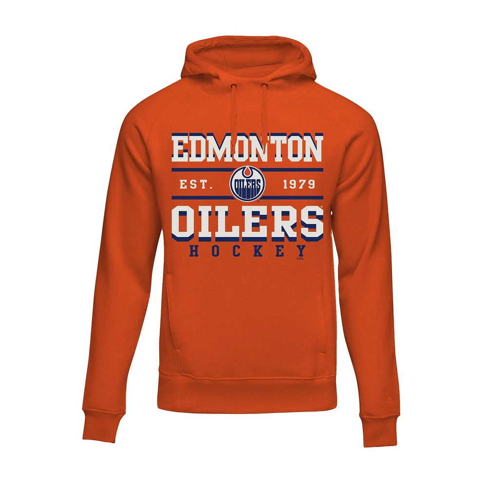 Sweat à capuche à manches longues pour hommes des Oilers d'Edmonton de la LNH *Exclusivité en ligne