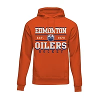 Sweat à capuche à manches longues pour hommes des Oilers d'Edmonton de la LNH *Exclusivité en ligne