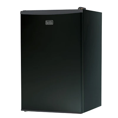 Black + Decker BCRK43B Compact Refrigerator Energy Star Single Door Mini Fridge with Freezer, 4.3 Cubic Ft., Black