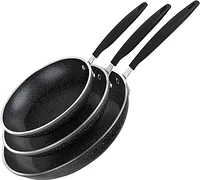 Granitestone Diamond 3-Piece Frying Pan Set, Nonstick Cookware