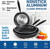 Granitestone Diamond 3-Piece Frying Pan Set, Nonstick Cookware