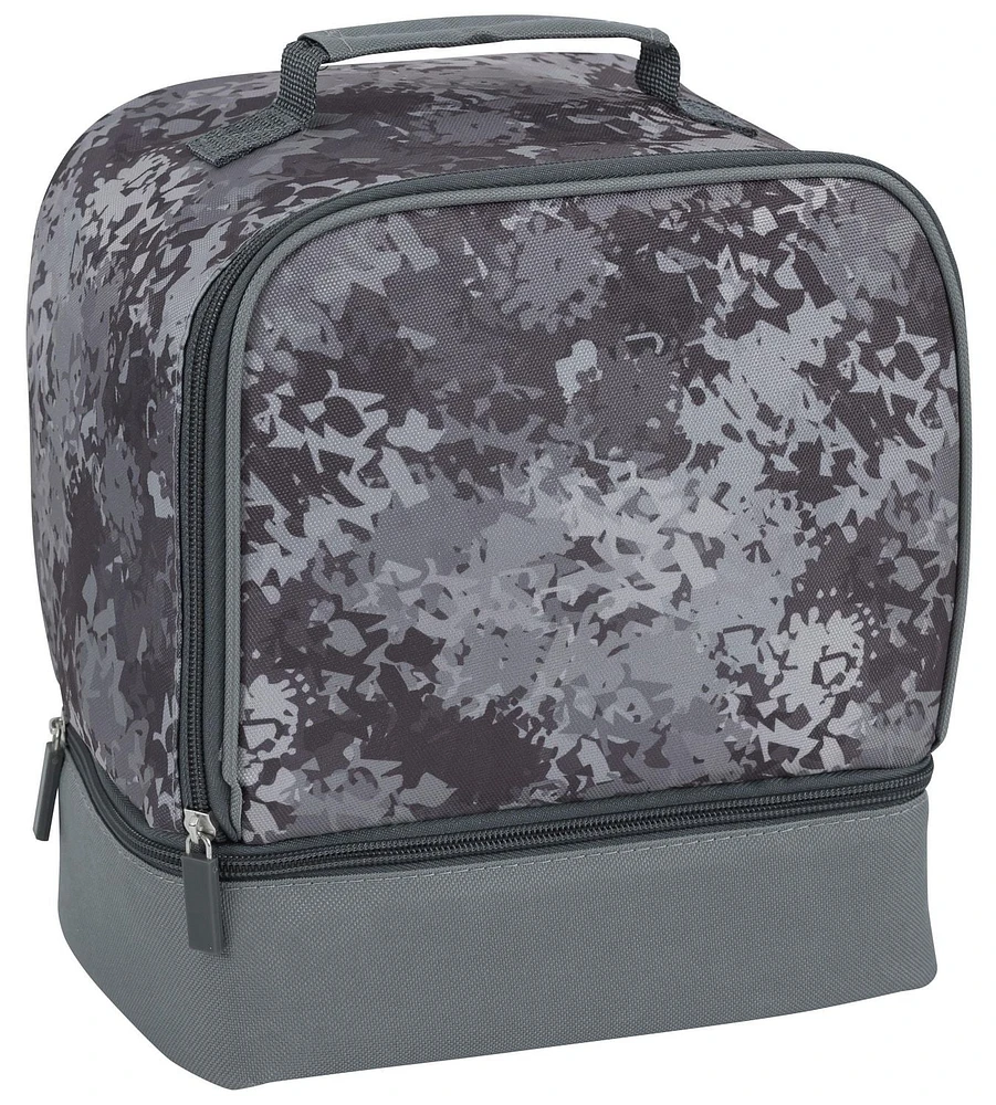 Merangue 2-Compartment Lunch Bag, Grey Camo