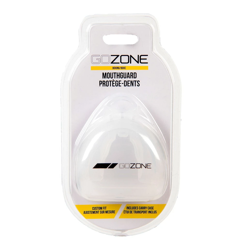 GoZone Silicone Mouthguard - Clear, With carrying case