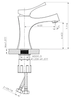 American Imaginations -in. W Above Counter White Bathroom Vessel Sink Set For 1 Hole Center Faucet AI