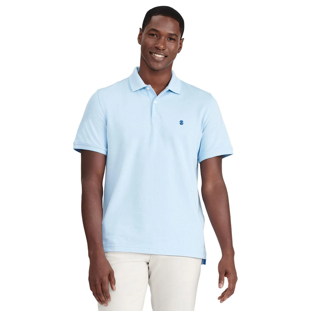 IZOD MENS SHORT SLEEVE PIQUE POLO