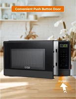 Commercial Chef 1.1 Cu Ft Microwave with 10 Power Levels, Small Microwave with Push Button, 1000W Countertop Microwave