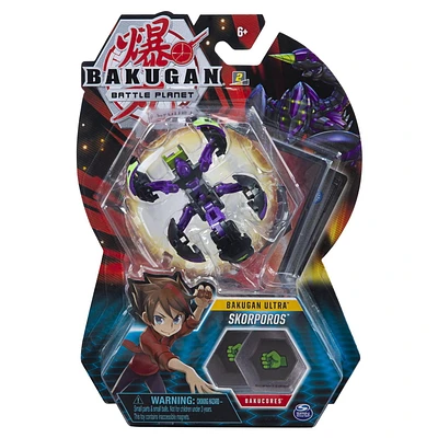 Bakugan Ultra, Skorporos, 3-inch Collectible Action Figure and Trading Card, for Ages 6 and Up