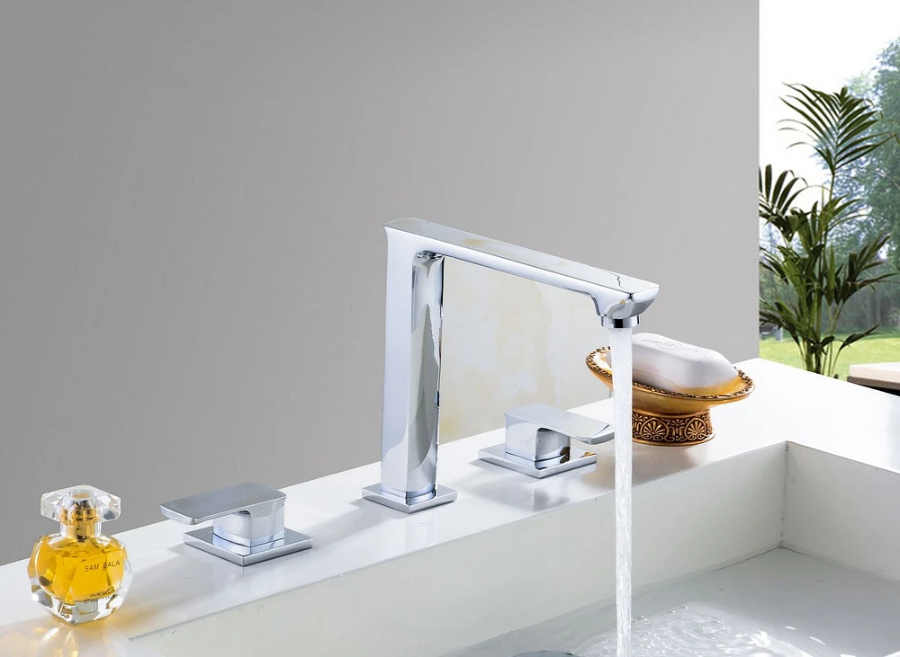 American Imaginations 16.25-in. W Wall Mount White Bathroom Vessel Sink Set For 3H8-in. Right Faucet AI