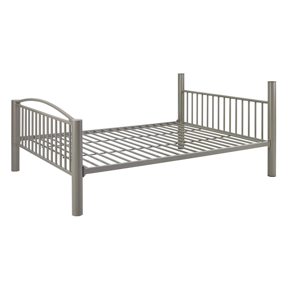 Conrad Full over Full Metal Bunkbed, Pewter