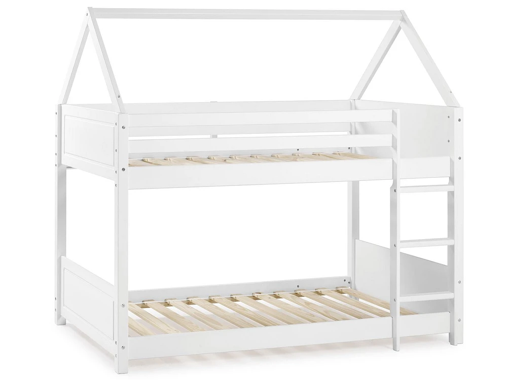 Christianne House Twin Bunkbed, White