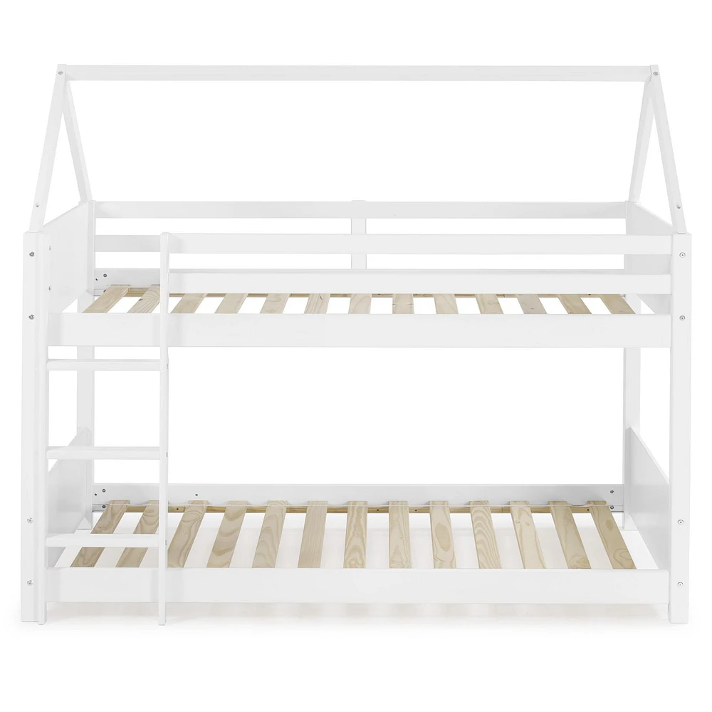 Christianne House Twin Bunkbed, White