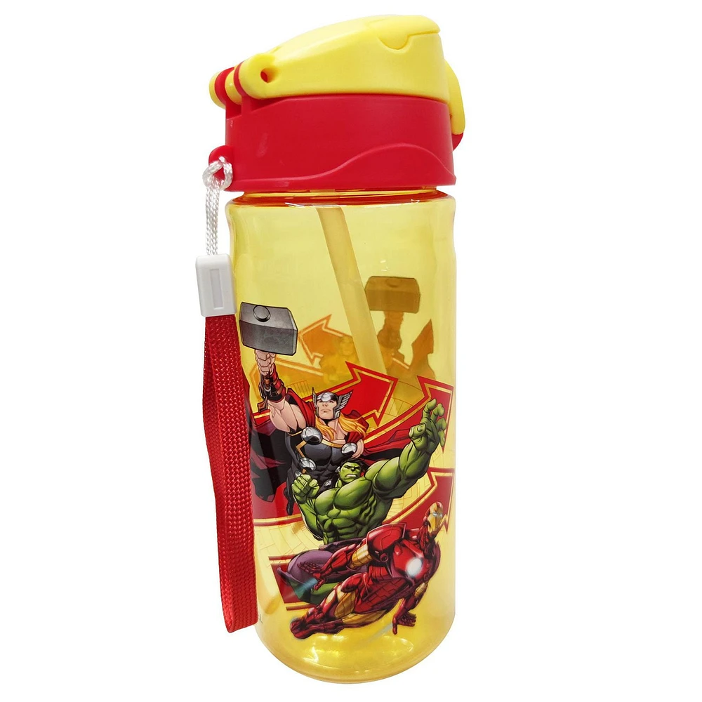 Avengers Push Water Bottle (500ml / 17oz)