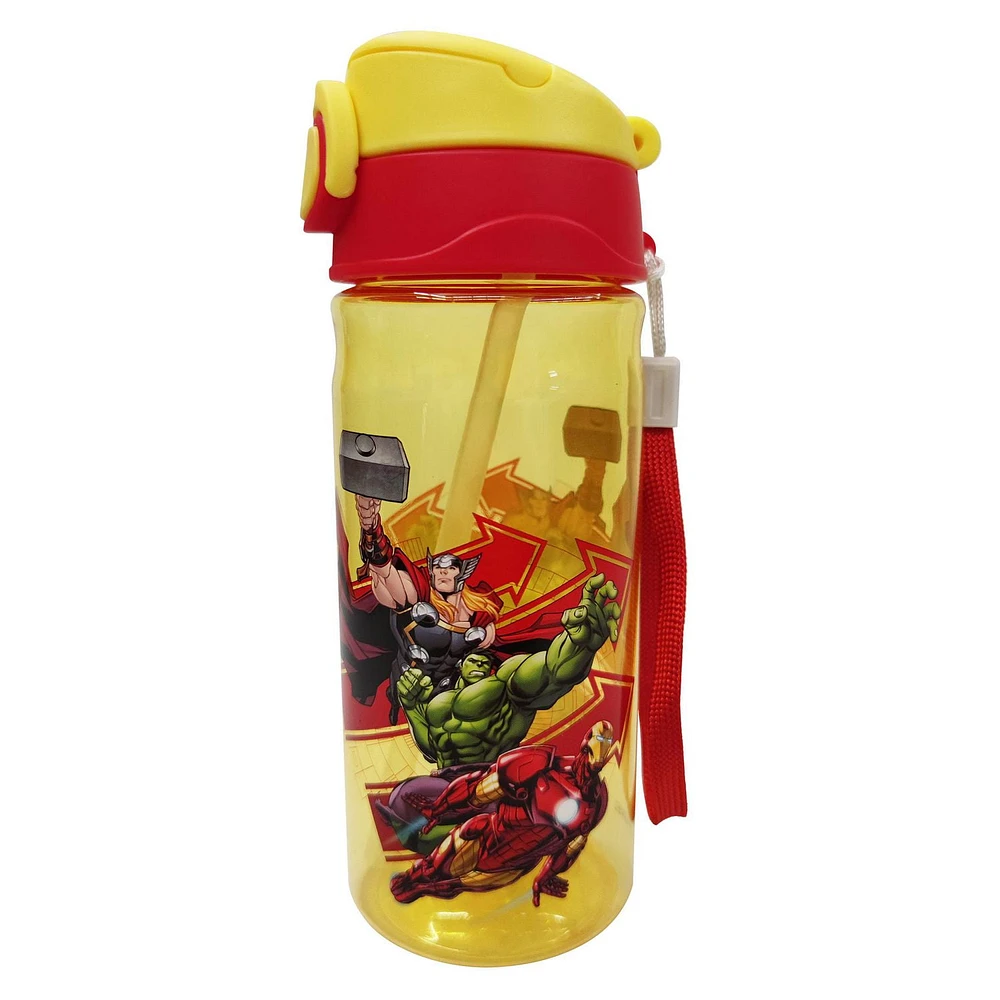 Avengers Push Water Bottle (500ml / 17oz)