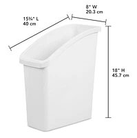 Sterilite Under Sink Wastebasket, 1 Each