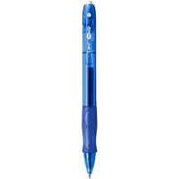 BIC Gel-ocity Retractable Gel Pen, Blue Ink, Medium Point, 4-Count, Contoured Grip for Comfort and Control, 4 Count