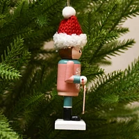 Holiday Time Jingle Mingle Reindeer Nutcracker Christmas Ornament , Pink