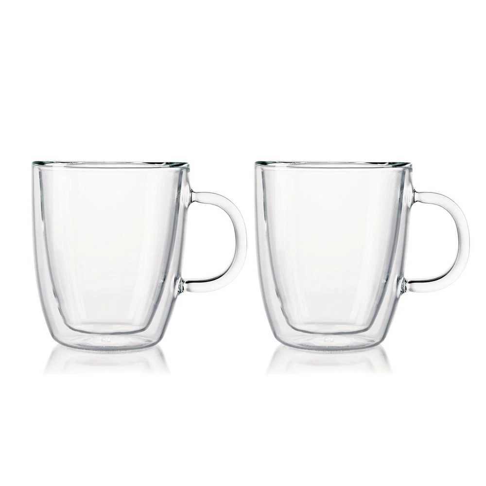 Bistro 2PC Double Wall Mug 10 Oz