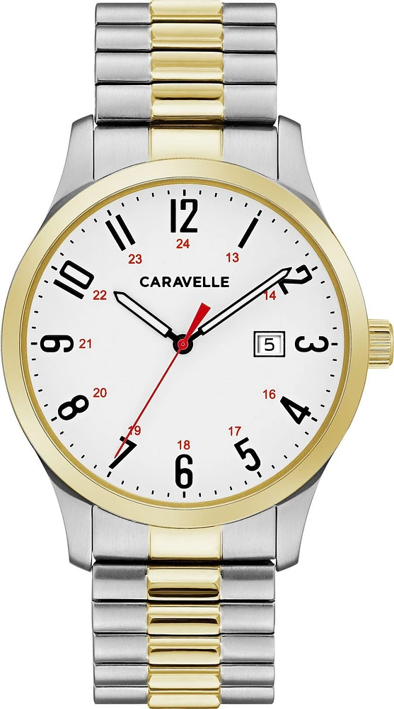 Montre Caravelle deux tons pour hommes