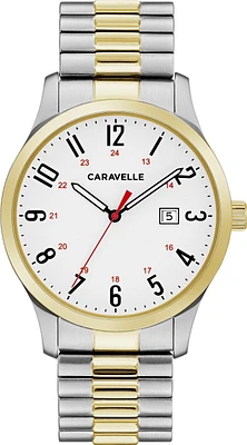 Caravelle Mens Two-Tone Quartz Watch