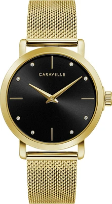 Caravelle Ladies Gold-Tone Quartz Watch