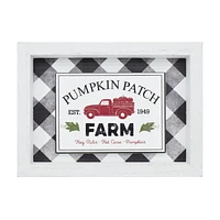 WAY TO CELEBRATE FARM FRESH PUMPKINS DESIGN BACKING FRAME DECOR