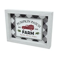 WAY TO CELEBRATE FARM FRESH PUMPKINS DESIGN BACKING FRAME DECOR