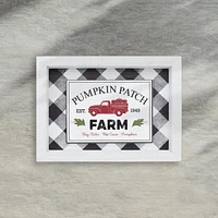 WAY TO CELEBRATE FARM FRESH PUMPKINS DESIGN BACKING FRAME DECOR