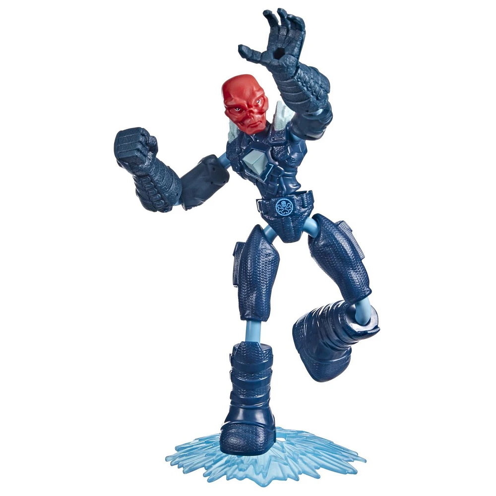 Marvel Avengers Bend and Flex Missions Red Skull Ice Mission Action Figure, 6-Inch-Scale Bendable Toy, Toys for Kids Ages 4 and Up