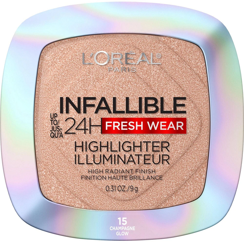 L'Oreal Paris Infallible Up to 24HR Highlighter, Longwear, 9g, Available in two radiant shades