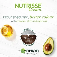 Garnier Nutrisse Ultra Crème, Permanent Hair Dye, Long-Lasting,1 unit, 100% Grey Coverage