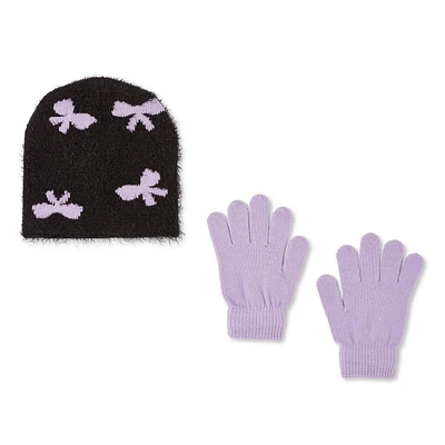 Ensemble 2 pièces avec tuque et gants George pour filles