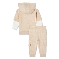 George Baby Boys' Fooler Hoodie 2-Piece Set